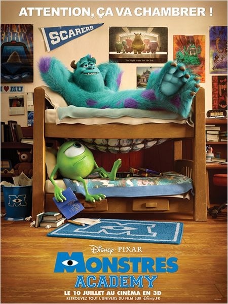 &quot;Monstres Academy&quot; : Pixar un peu en dessous