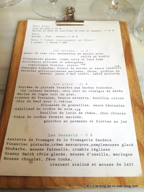 Le restaurant Caillebotte, à Paris : une formule à 19€ dans un néobistrot