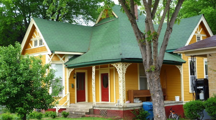 Little Rock, Arkansas : maison jaune