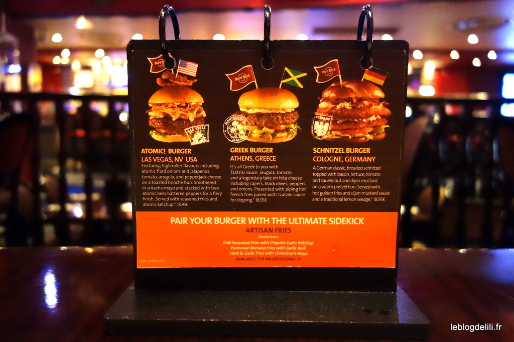 Le World Burger Tour 2, jusqu'à fin juin au Hard Rock Cafe