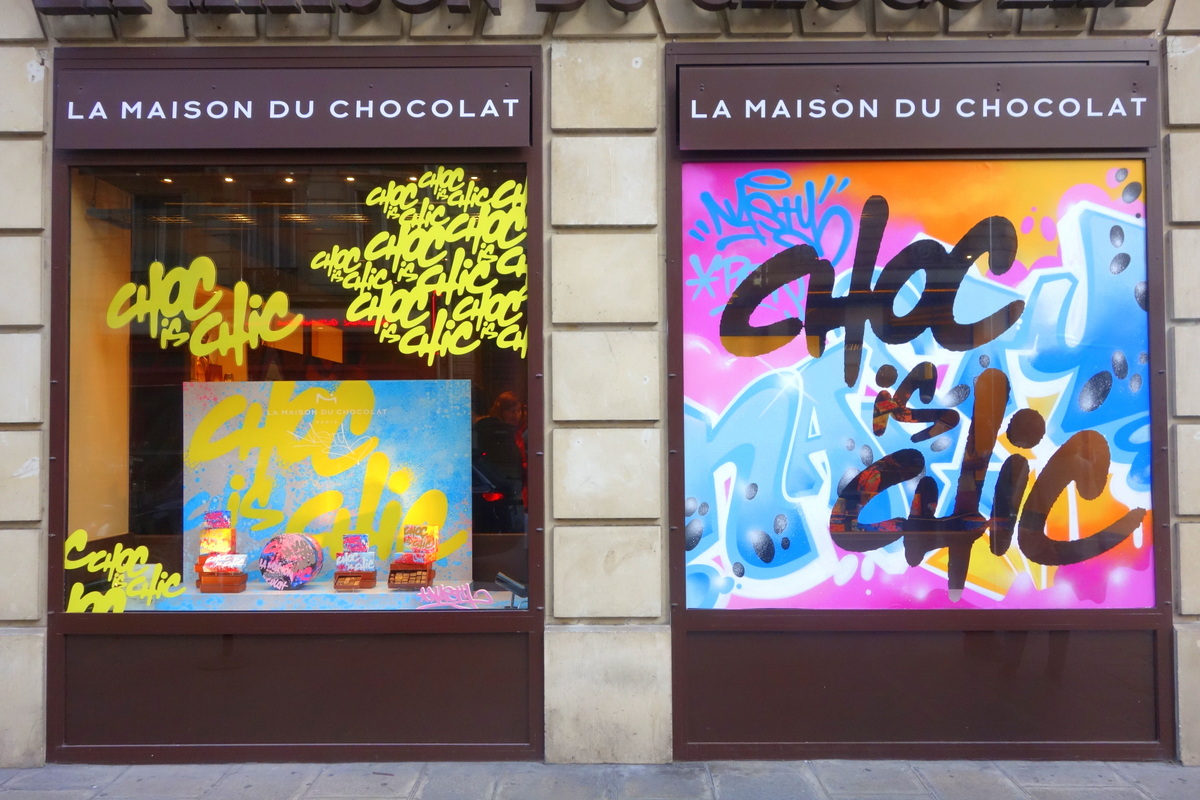 La Maison du chocolat 40 ans - Street art par Nasty