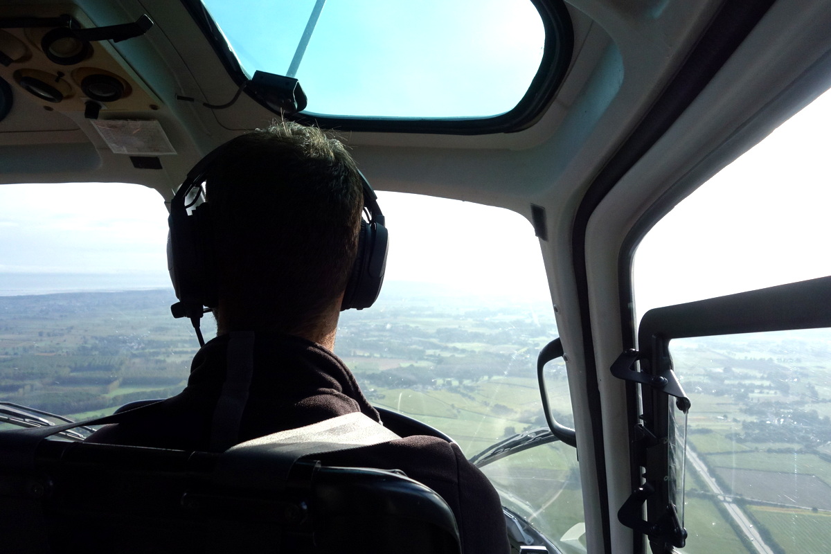Survol de la Bretagne en hélicoptère jusqu'au Mont Saint-Michel - Photo : Le blog de Lili