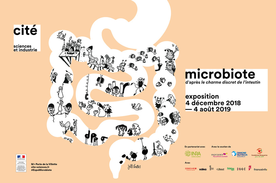 Exposition Microbiote d'après le charme discret de l'intestin